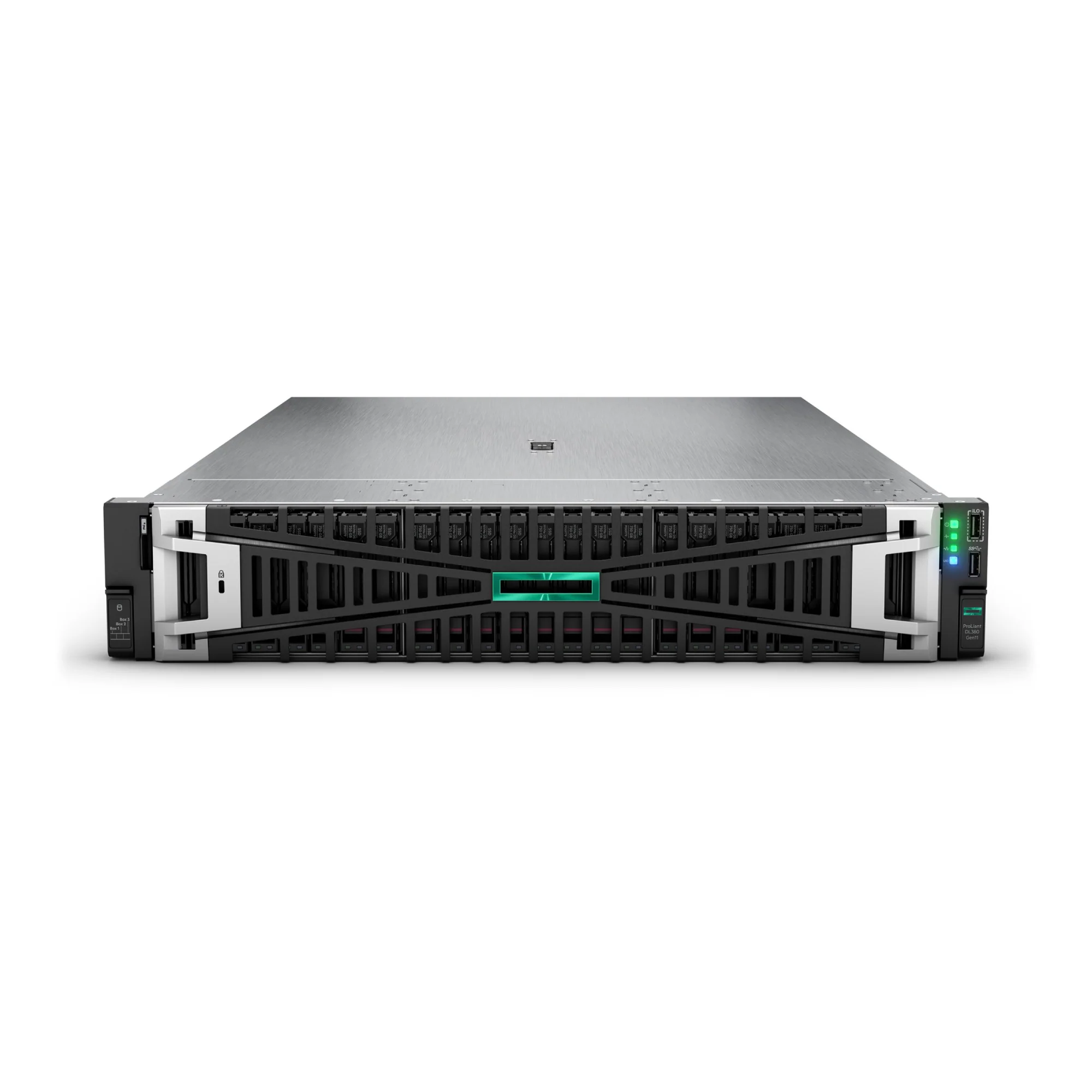 Servidor HPE ProLiant DL380 Gen11 Rack, Xeon Silver 4510 (12C), 32GB, 2x HDD 4TB, 2x 800W, Sem S.O, P85460-205