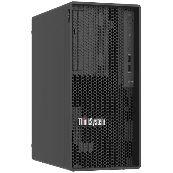 Servidor Lenovo ThinkSystem ST50 V3 Torre, 1X Xeon E-2414(4C), 1X16GB, 1X 2TB SATA, Sem O.S, 1X 300W, 7DF4A00UBR