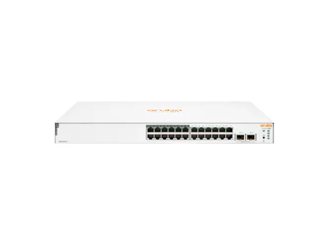 Switch Aruba Instant On 1830 24G 2SFP 195W PoE, Gerenciável, 24 Portas Gigabit, 2 Portas SFP, JL813A