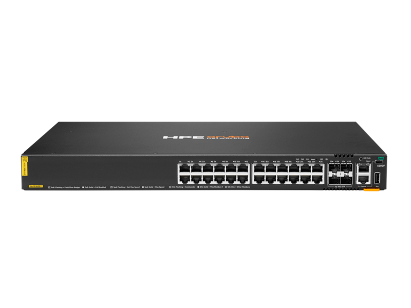 Switch HPE JL725B CX 6200, 24G, CL4, 4SFP+, 370W, JL725B