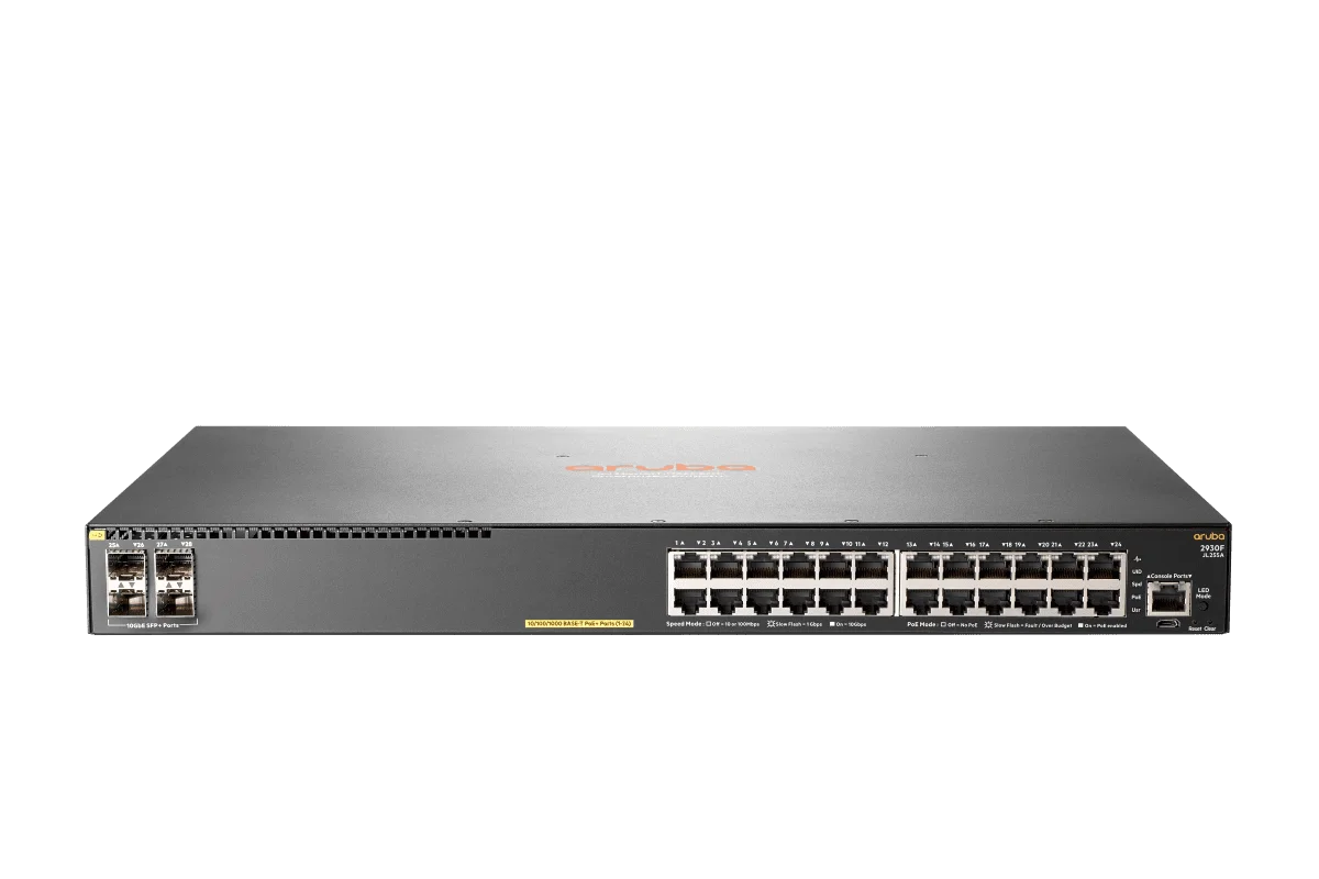Switch HPE Aruba 2930F, 24G, POE+, 4SFP, JL261A