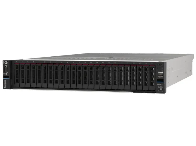 Servidor Lenovo ThinkSystem SR650v3 Rack, 1X Xeon Gold 6438Y (32C), 4X64GB, 2X SSD SATA 480GB, Sem O.S, 2X 1100W, 7D76W3H300