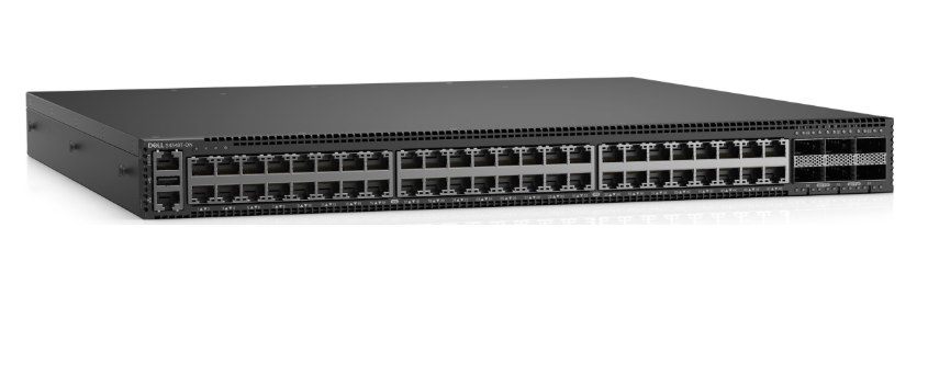 Switch Dell PowerSwitch S4348T-ON, 48x 10GbE Base-T RJ-45, 6x 100GbE QSFP28, 210-BNWR-S4348T