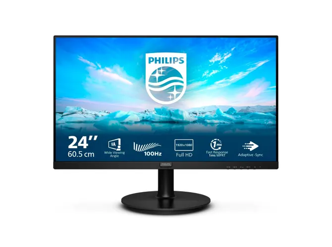 Monitor Philips 24" FHD, VA, 100Hz, 1ms, HDMI / VGA, VESA, 241V8LAB