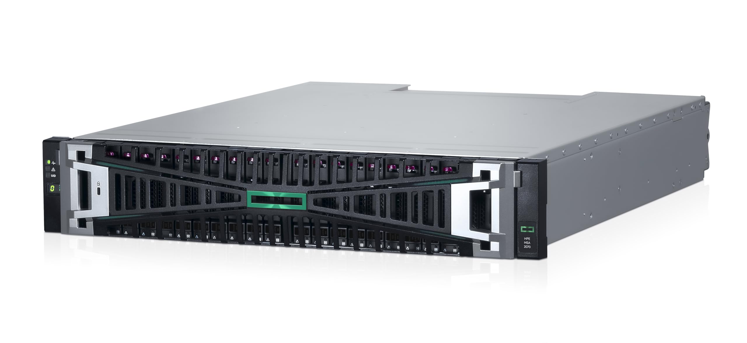 Storage HPE MSA 2070, Dual Controller, 48GB Cache, 24 SFF, iSCSI 10/25Gb SFP28, S1H44A