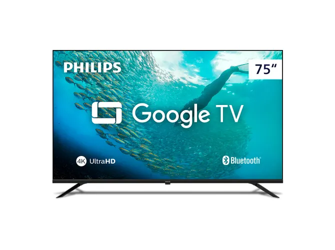 Smart TV Philips 75" 4K UHD, Google TV, HDMI / USB, 75PUG7019/78