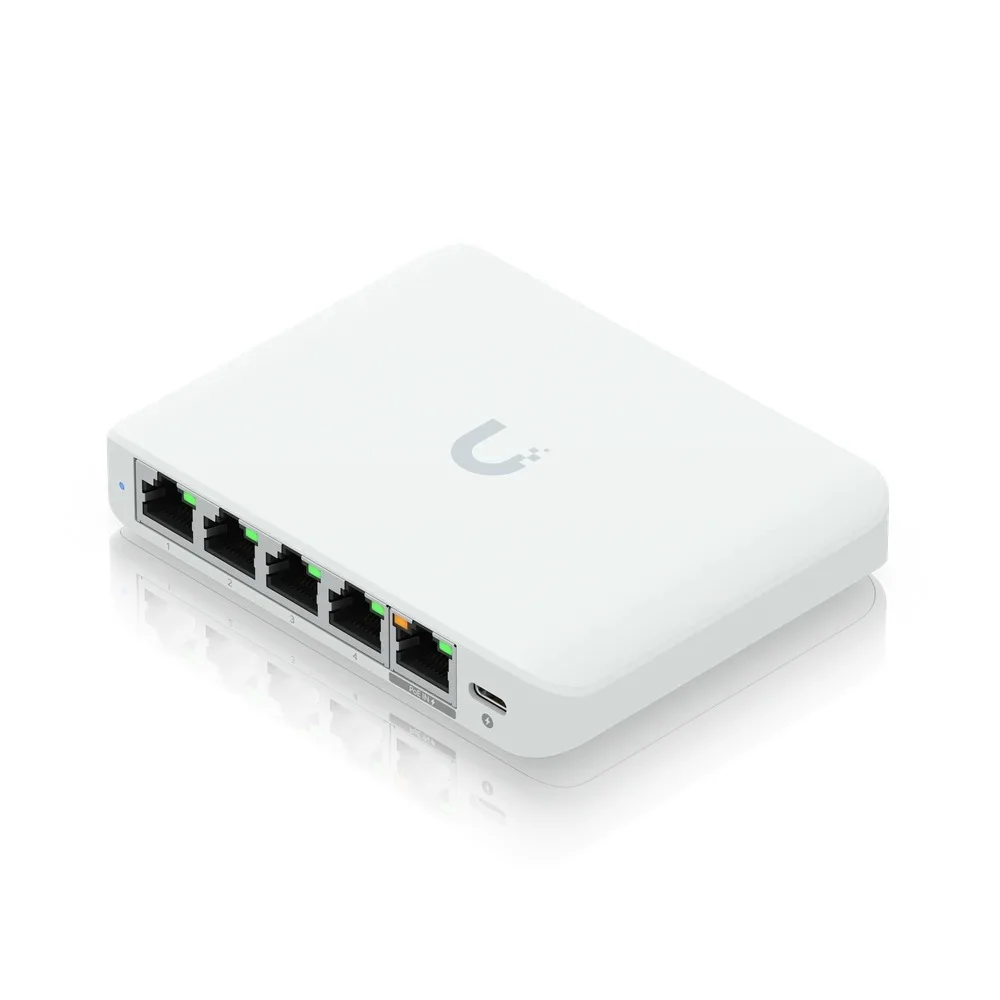 Switch Ubiquiti UniFi Flex Mini, 5 Portas Gigabit, Layer 2, USW-FLEX-MINI-BR