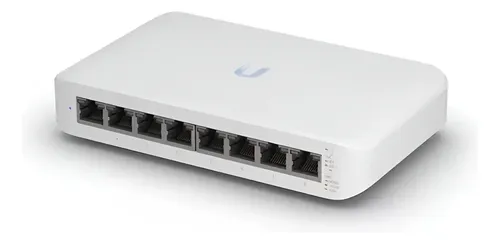 Switch Ubiquiti UniFi Lite, 8 PoE 8 Portas Gigabit, Layer 2, USW-LITE-8-POE-BR