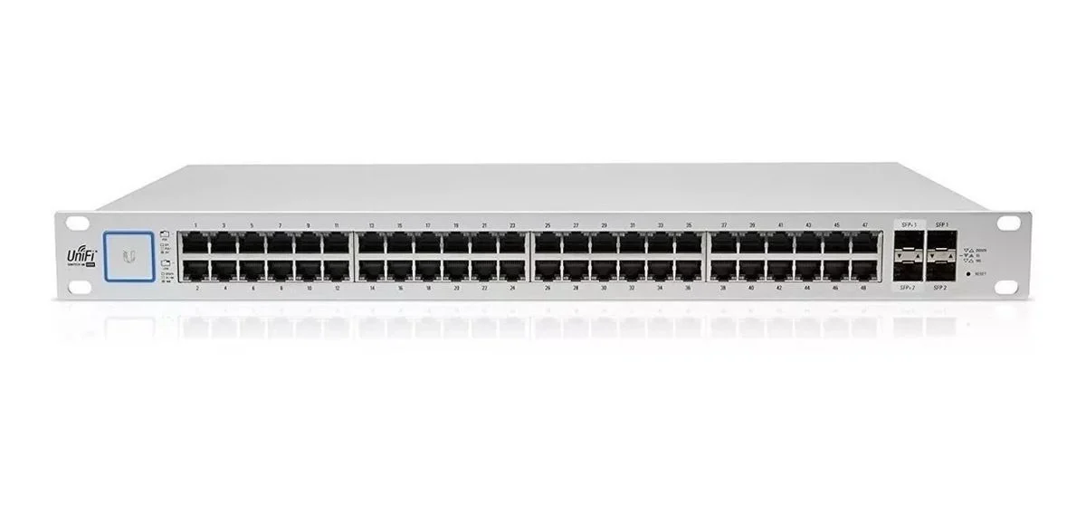 Switch Ubiquiti UniFi Standard, 48 Portas Gigabit + 4 SFP, Layer 2, USW-48-BR