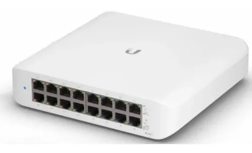 Switch Ubiquiti UniFi Lite,16 Portas Gigabit Layer 2, USW-LITE-16-POE-BR